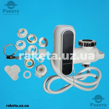 Електронагрівач проточний Grunhelm EWH-1X-3QC-LED 3000 Вт, з LED дісплеєм, до 60°С