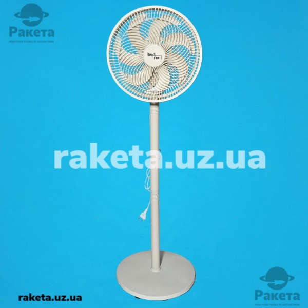 Вентилятор підлоговий Best Fan BR-002, 40 Вт, 3 швидкості, діаметр 30 см, 7 пластикових лопат, поворот 90°, регулювання висоти