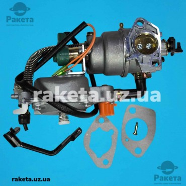Карбюратор генератора 5,5 квт з газовим редуктором 188F, 190F