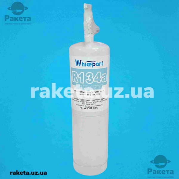 Фреон R-134a, 800 г, з краном та клапаном, Whicepart Фреон R-134a, 800 г, з краном та клапаном, Whicepart