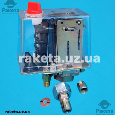 Автоматика компресора 380В 1 вихід PRO прозорий корпус, перехідник м3/8