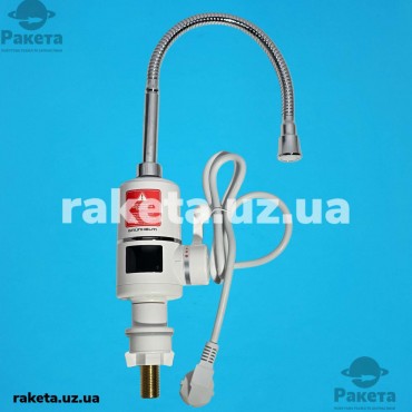 Електронагрівач проточний Grunhelm EWH-1X-3G-FLX-LED 3000 Вт, гнучкий гусак, з LED дисплеєм, до 60°С