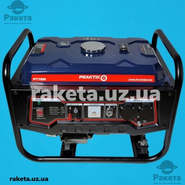 Генератор електричного струму Praktik tools PT7301, бензин, бак 15 л, 7 HP, MAX 3000 Вт