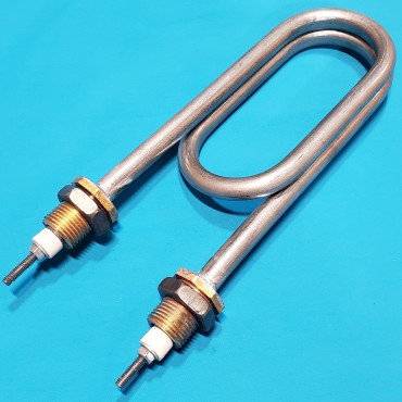 Тен дистилятора 1500 Вт нержавіюча сталь М18х1,5 скріпка заглибна 180 мм