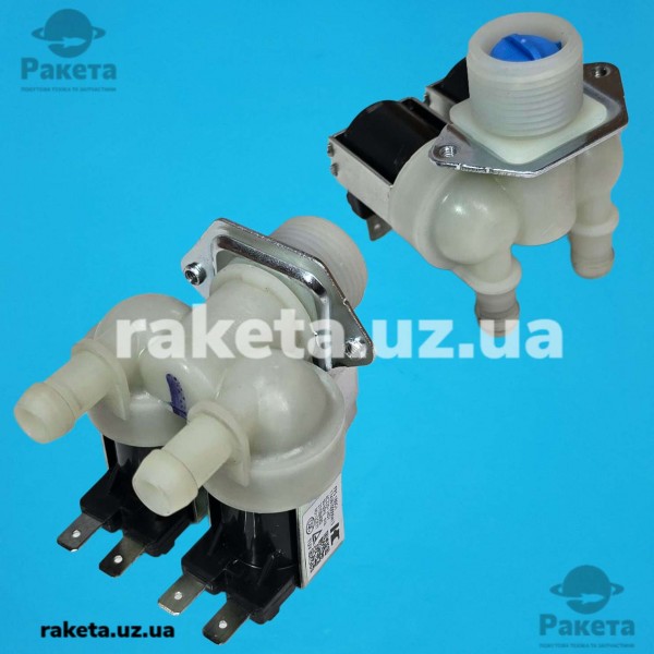 Клапан для пральної машини 2/180 Midea d=12 мм, 17438100000413 оригінал