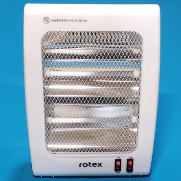 Обігрівач Rotex RAS15-H 400/800W кварцовий нагрівальний елемент, індикатор захист від перегріву, від перекидання