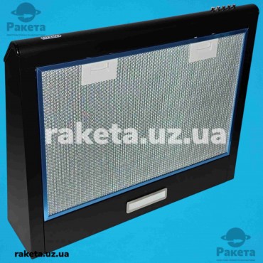 Витяжка Eleyus Line I 60 BL плоска, чорна