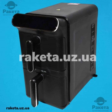 Аерофритюрниця (мультипіч) Grunhelm GAF1100D, 2460 Вт, 11 програм, 2 чаші об`ємом 5,5 л з металевими решітками, антипригарне покриття чаші, 2 окремі системи керування, температура 60°C - 200°C, таймер 720 хв, з автоматичним вимкненням