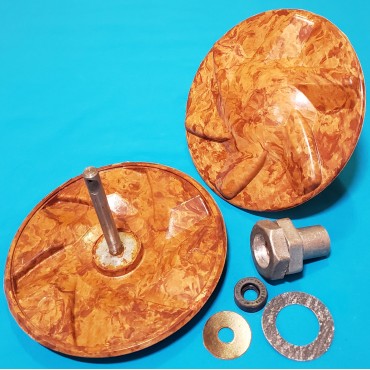 Вузол для пральної машини Донбас, d=160 мм h=180 мм, прямий, карболітовий, рудий