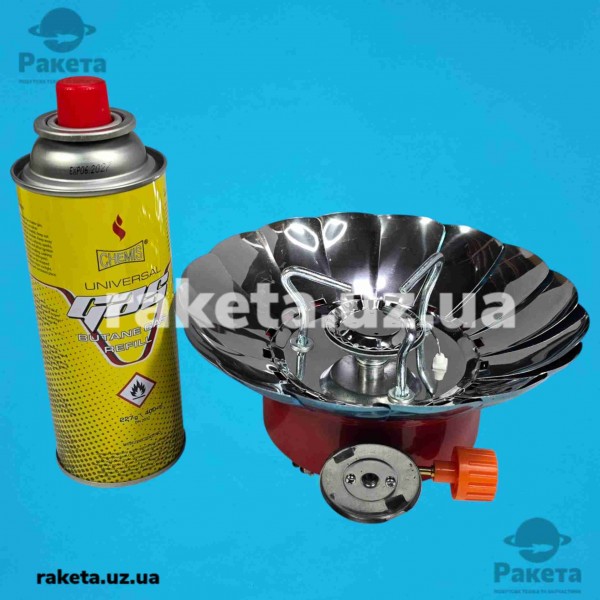 Туристична газова плита Kovar K-203, портативна плита, розмір 145х145х120 мм