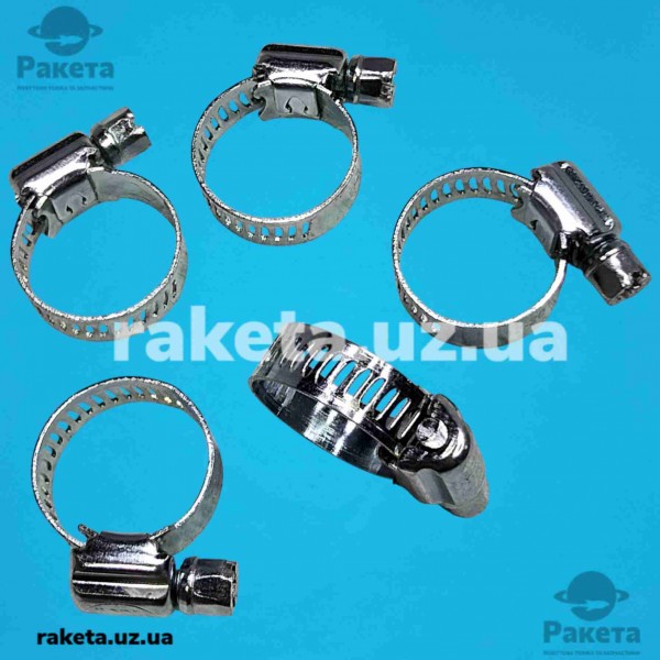 Хомут для шланга черв`ячний оцинкований Tork 12х20 мм