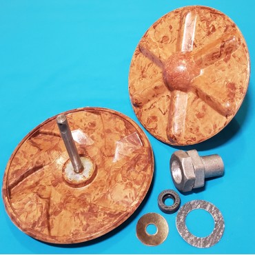 Вузол для пральної машини Донбас, d=160 мм h=180 мм, прямий, карболітовий, рудий