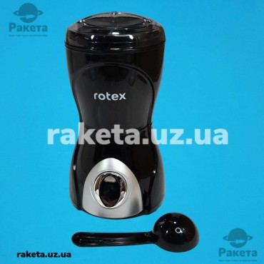 Кавомолка Rotex RCG06-B 150 Вт чорна, об`єм 70 гр 12 чашок, ніж нержавіюча сталь, мірна ложка