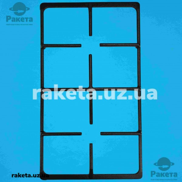 Чавунна решітка для газової плити Greta 60 нового зразка 600.00.00-26 L=280х480 мм h=30 мм (Ціна за 1 шт)