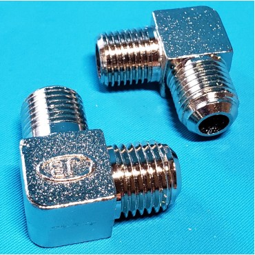 Куточок компресора 1/4 - M14*1,5 (14*13 мм) білий 1-й клас 35 грам