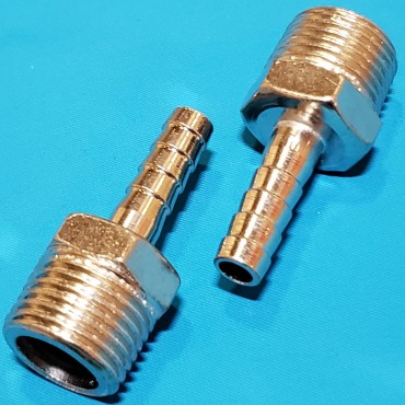 Перехідник із зовнішнім різьбленням 1/2 на шланг 8 мм Перехідник із зовнішнім різьбленням 1/2 на шланг 8 мм