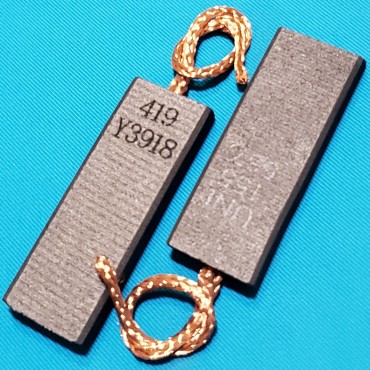 Щітки для пральної машини 5х12,5х35 Siemens/Zanussi шнур посередині original Італія