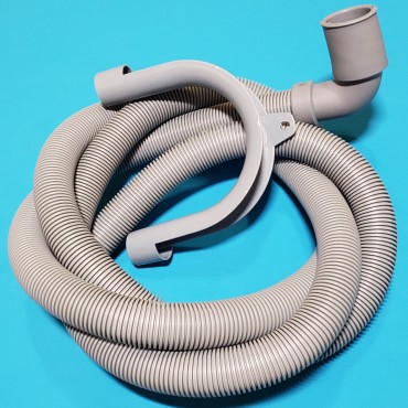 Шланг зливний 90° L=2000 м 19х30 для пральних та посудомийних машин зі скобою кріплення оригінал Італія