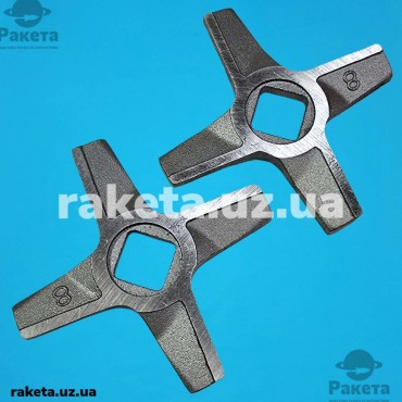 Ніж м`ясорубки Zelmer 8 10*10/55/h=9 2-х строронний оригінал 86.3109 Польща
