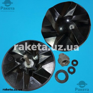 Вузол для пральної машини Чайка, d=200 мм, h=60 мм (вал хромований)