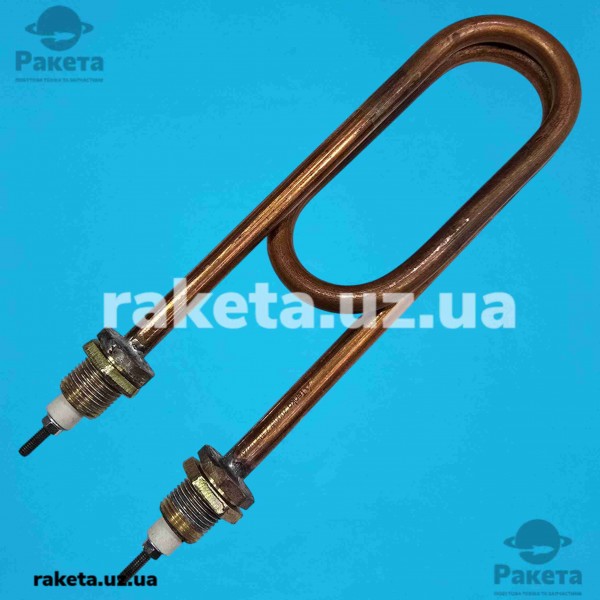 Тен дистилятора 2000 Вт мідний М18х1,5 скріпка погружний 140 мм