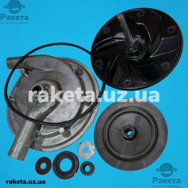 Вузол для пральної машини Рига, активатор d=162 h=105 мм, корпус d=180 h=64 мм (без патрубка)