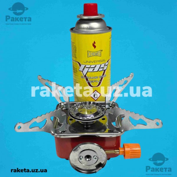 Туристична газова плита Kovar K-202, портативна плита, розмір 113х113х95 мм