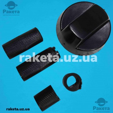 Ручка для плити універсальна + 5 перехідників чорна Ручка для плити універсальна + 5 перехідників чорна