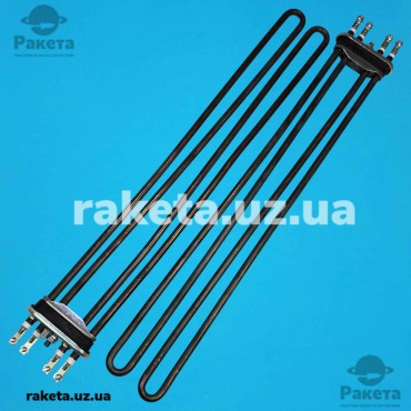 Тен для промислової пральної машини L=465 мм 6000W мідний Selfa