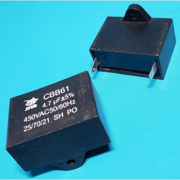 Конденсатор JYUL 4,7мкф 450 VAC прямокутний 47x22x32