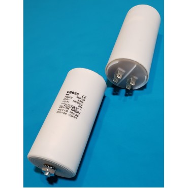 Конденсатор JYUL CBB-60M 70мкф - 450 VAC болт + клеми (50*117 мм) Конденсатор JYUL CBB-60M 70мкф - 450 VAC болт + клеми (50*117 мм)