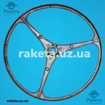 Шків барабана для пральної машини Whirlpool d=298 мм, d=12х16 мм, h=19,0 мм, 481252888083, заміняє 461975006093 3 промені, плоский ремінь, оригінал