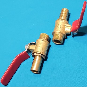 Кран компресора 1/4 мама - штуцер 10 мм (велика ручка) Кран компресора 1/4 мама - штуцер 10 мм (велика ручка)