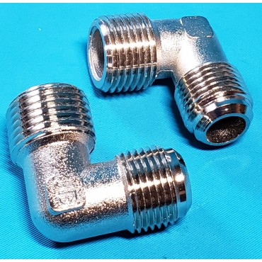 Куточок компресора 19*21 мм хром 1-й клас 52 грами