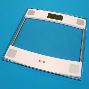 Ваги підлогові електронні Rotex RSB08-P макс вага 150кг LCD дисплей скляняна платформа 6мм