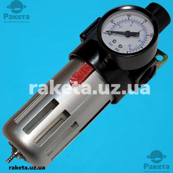 Фільтр очищення повітря+редуктор у металі 1/2 INTERTOOL PT-1410