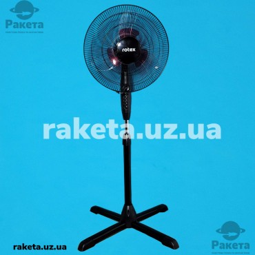 Вентилятор підлоговий Rotex RAF70-B Double Blade 45W, 3 швидкості, D=40 см, кількість лопастів 5+5, максимальна висота 1,65 м, таймер