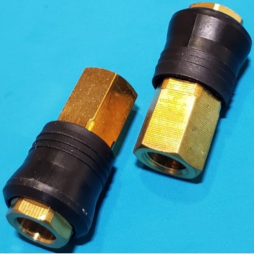 Швидкоз`ємне з`єднання з внутрішнім різьбленням 1/4, латунь Intertool PT-1814