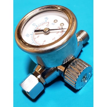 Регулятор тиску повітря для пістолетів фарбувальних, професійний 1/4 Intertool PT-1423