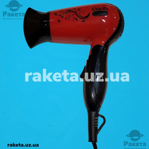 Фен для сушіння волосся DARIO DHD 9114 red червоний дорожній