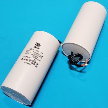 Конденсатор JYUL 120 мкФ 450 VAC провід (59х127 мм)