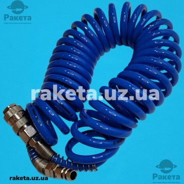 Шланг спіральний поліуретановий 5.5*8 мм, 5м Intertool