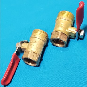 Кран компресора м 1/4 (12мм) - п 3/8 (16 мм) Кран компресора м 1/4 (12мм) - п 3/8 (16 мм)